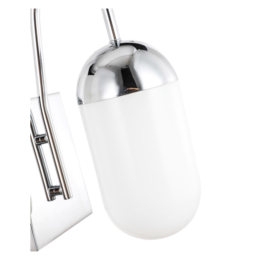 Elegant Wall Sconce - Chrome/Matte Glass (LD6171C)