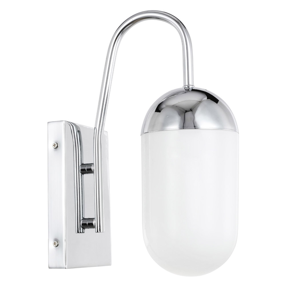 Elegant Wall Sconce - Chrome/Matte Glass (LD6171C)