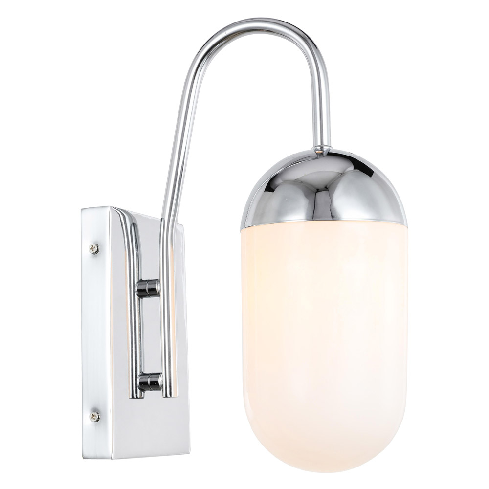 Elegant Wall Sconce - Chrome/Matte Glass (LD6171C)