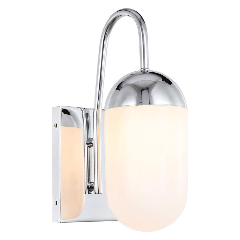 Elegant Wall Sconce - Chrome/Matte Glass (LD6171C)