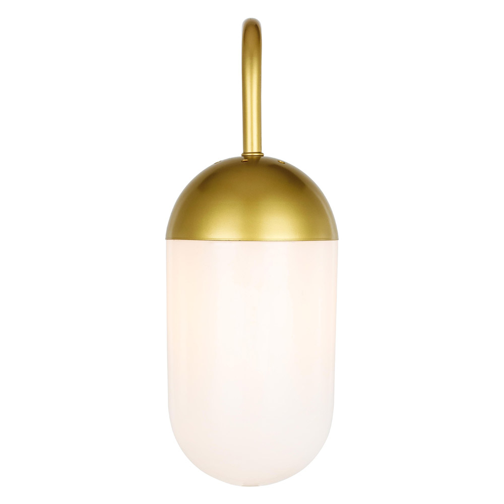 Elegant Wall Sconce - Brass/Matte Glass (LD6173BR)