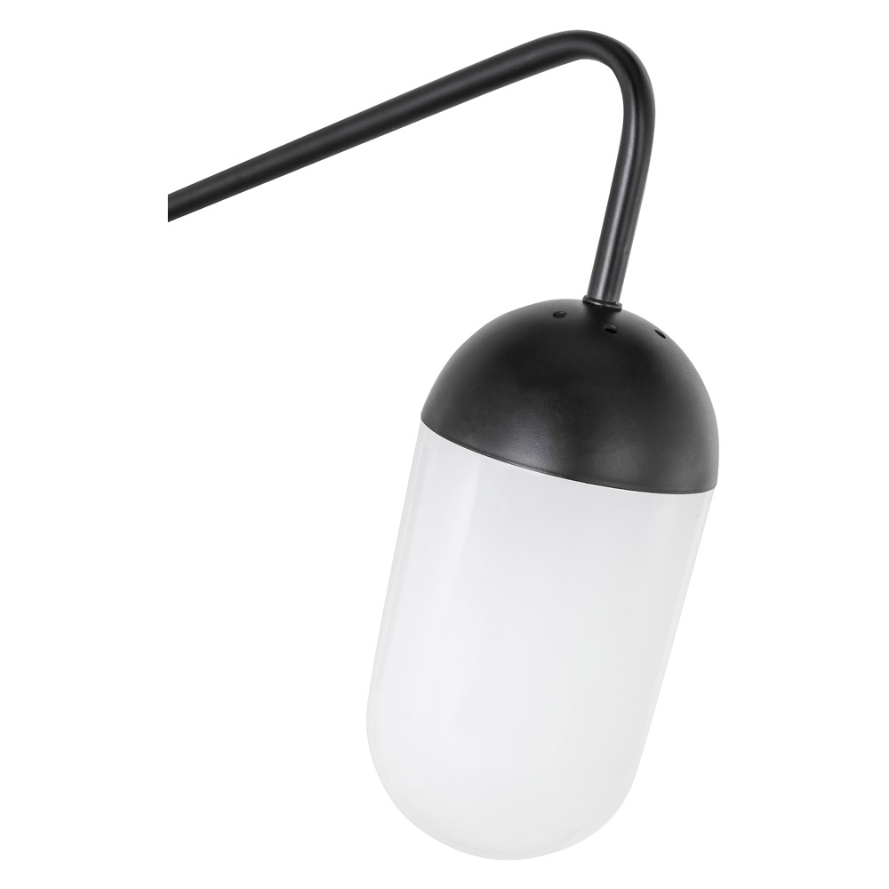 Elegant Wall Sconce - Black/Matte Glass (LD6175BK)