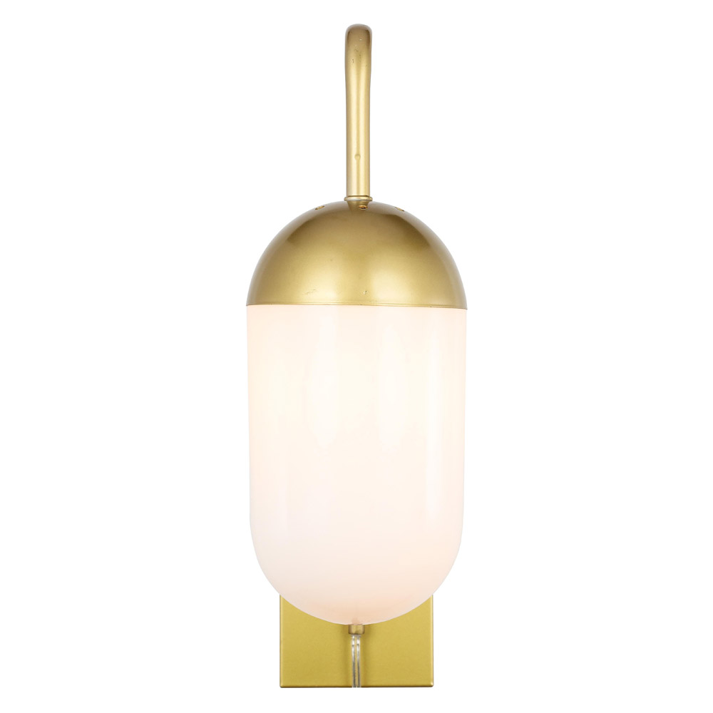 Elegant Wall Sconce - Brass/Matte Glass (LD6179BR)