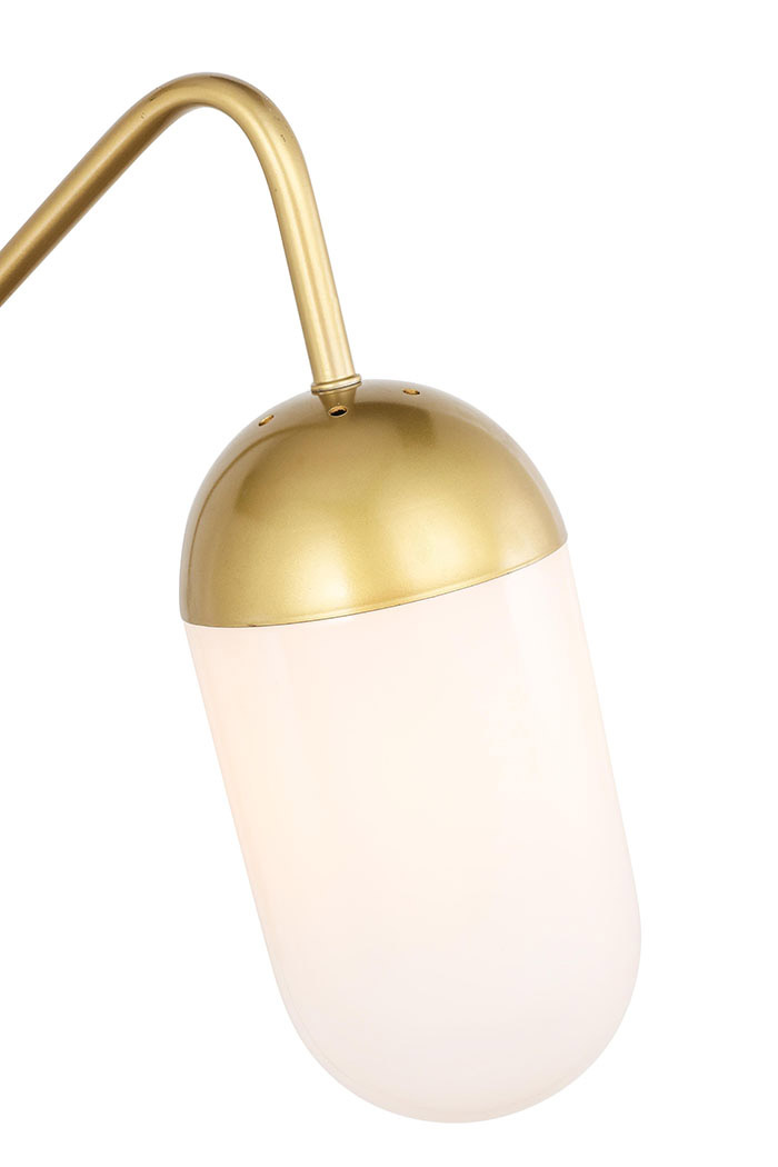 Elegant Wall Sconce - Brass/Matte Glass (LD6179BR)