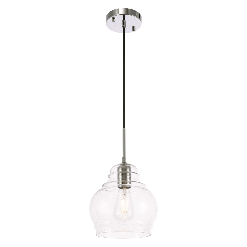 Elegant Pendant Light - Chrome, L 8" (LD6199C)