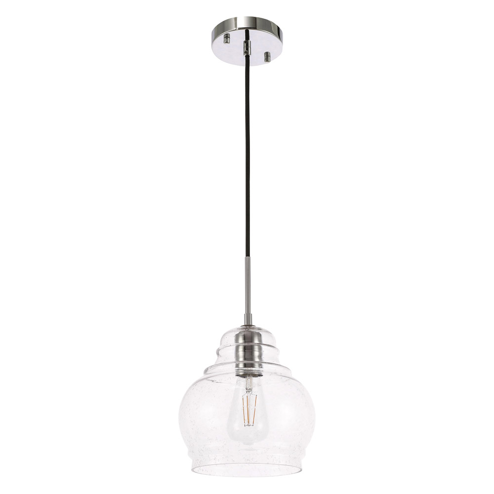 Elegant Pendant Light - Chrome, L 8" (LD6199C)