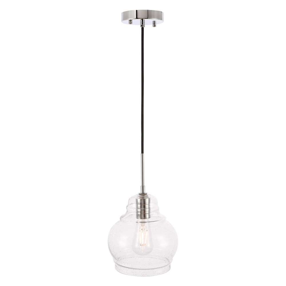 Elegant Pendant Light - Chrome, L 8" (LD6199C)