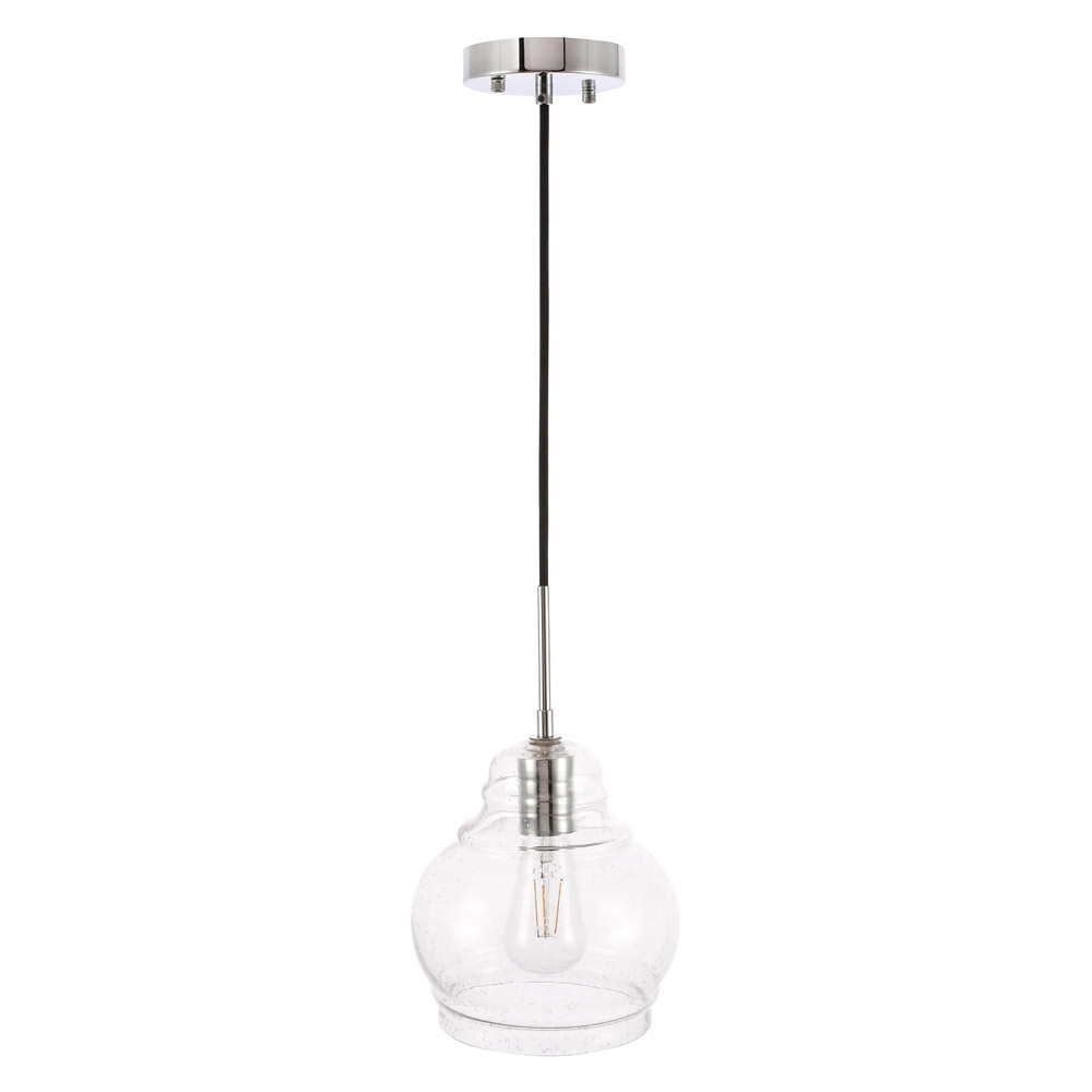 Elegant Pendant Light - Chrome, L 8" (LD6199C)