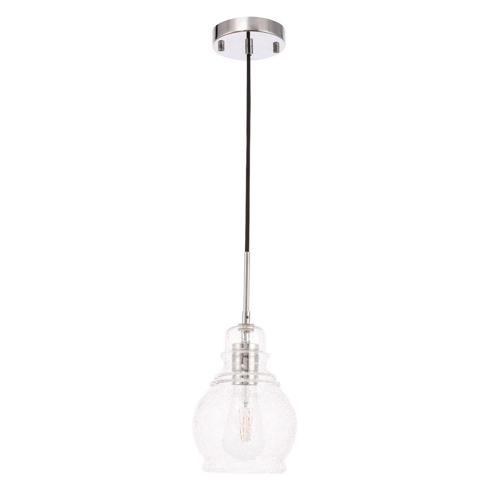 Elegant Pendant Light - Chrome, L 6.25" (LD6202C)