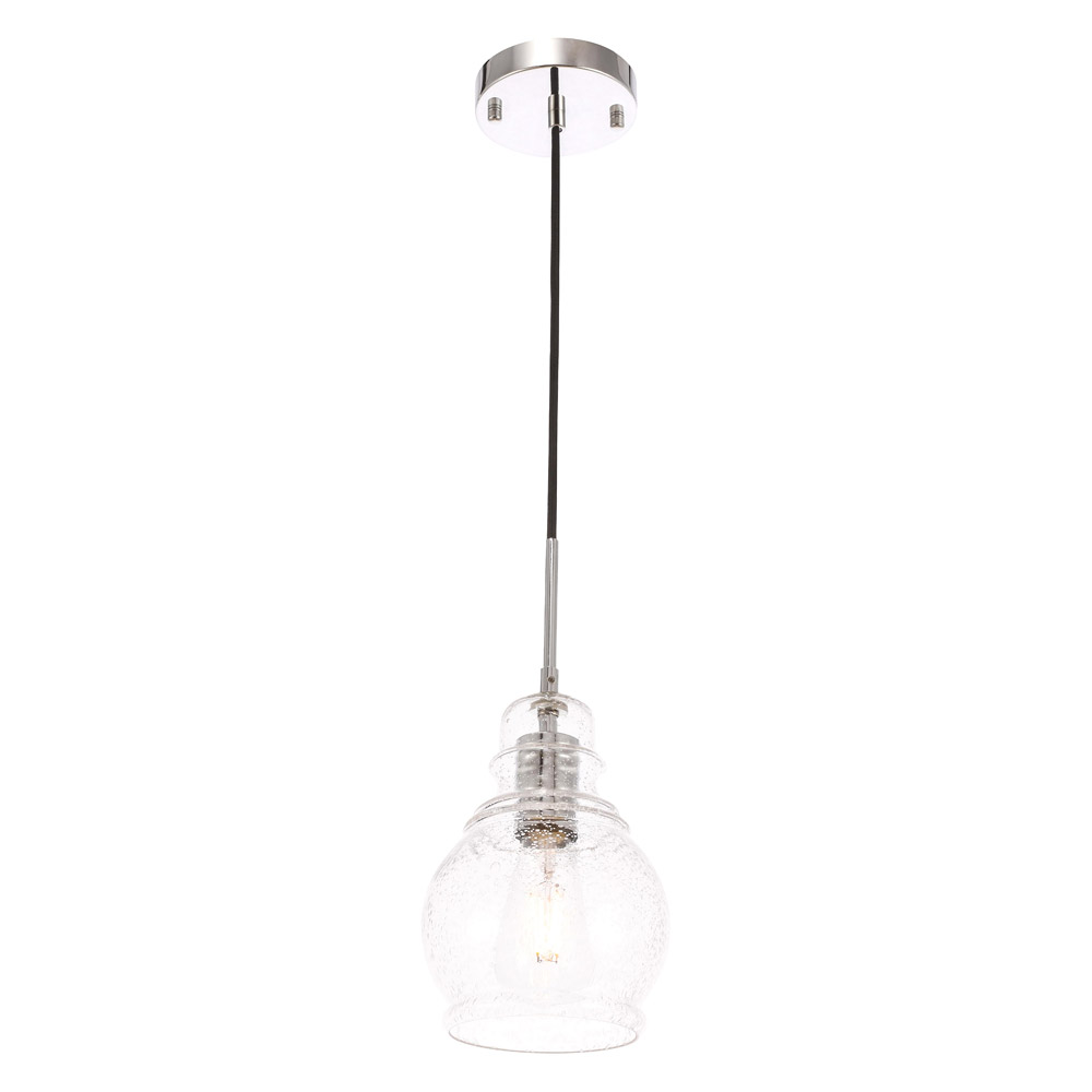 Elegant Pendant Light - Chrome, L 6.25" (LD6202C)