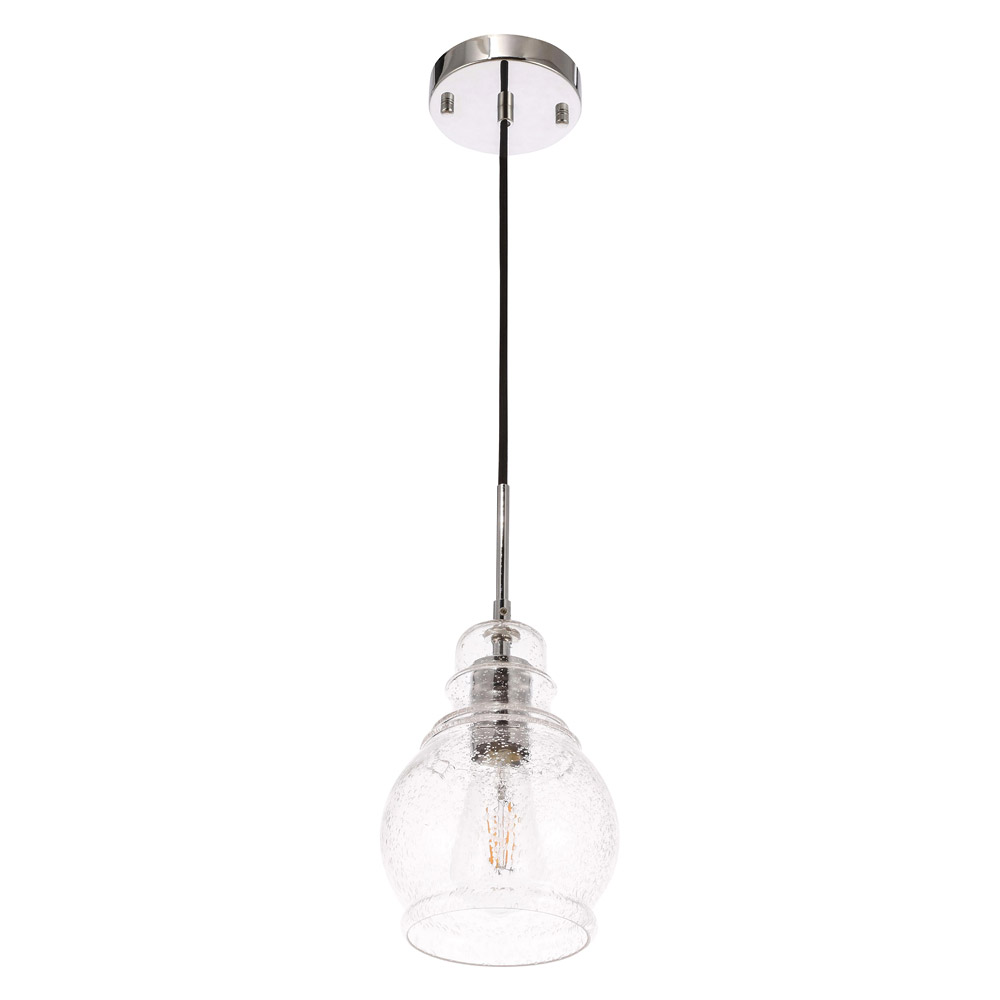 Elegant Pendant Light - Chrome, L 6.25" (LD6202C)