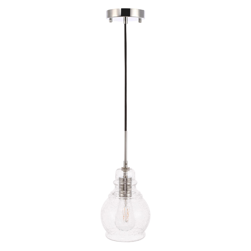 Elegant Pendant Light - Chrome, L 6.25" (LD6202C)