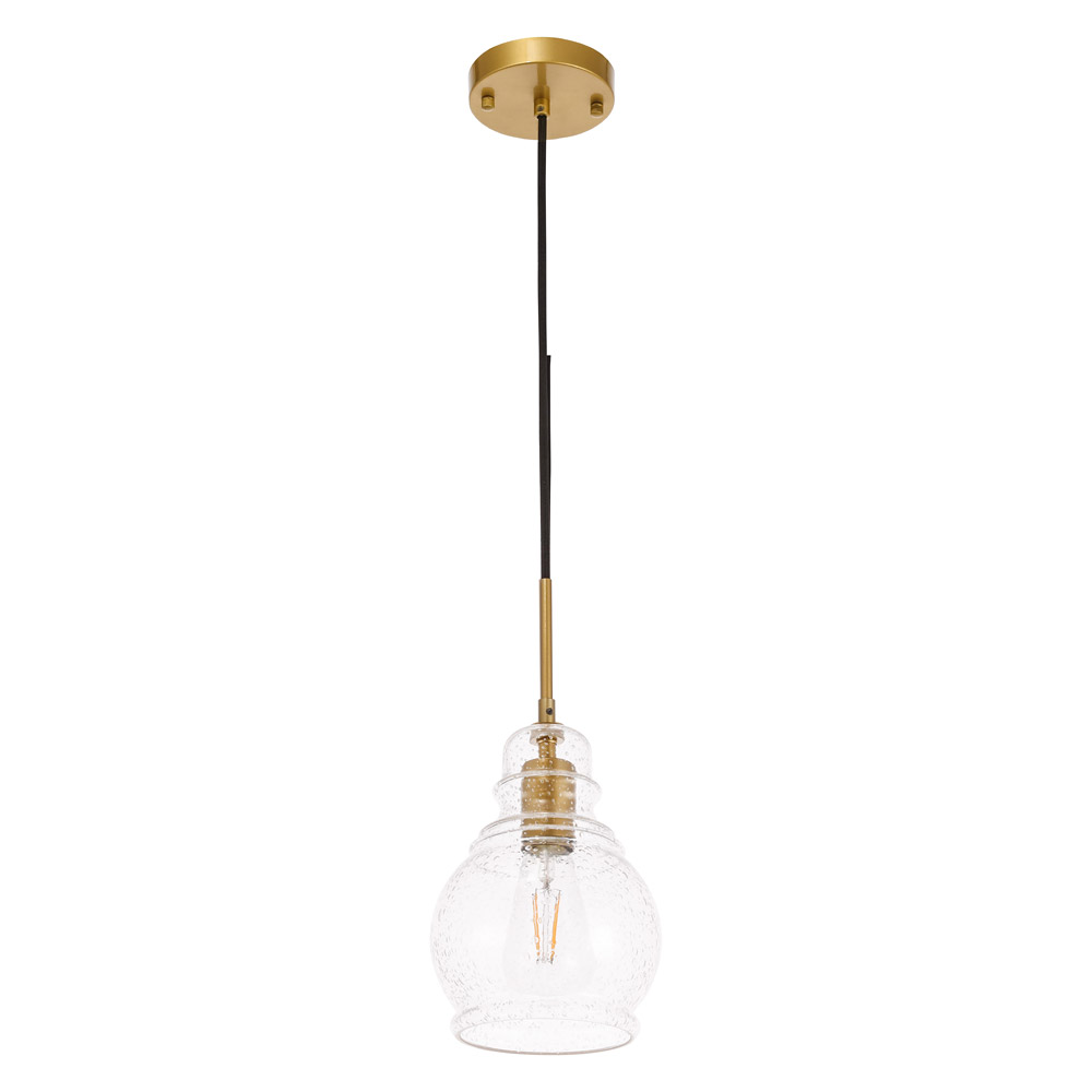 Elegant Pendant Light - Brass, L 6.25" (LD6203BR)