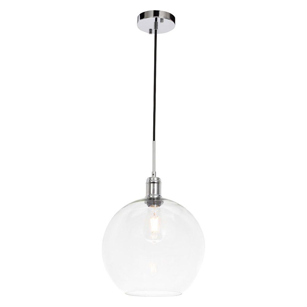 Elegant Pendant Light - Chrome, L 12.5" (LD6208C)