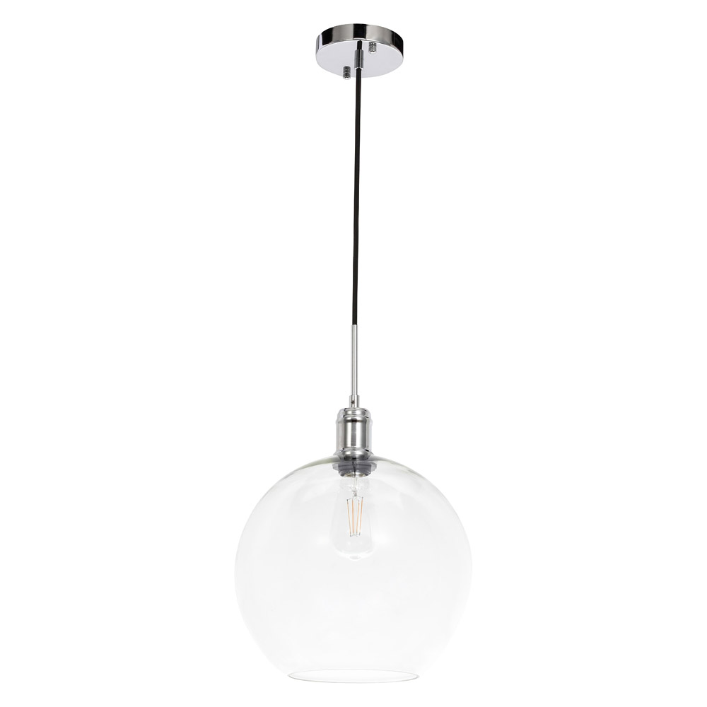 Elegant Pendant Light - Chrome, L 12.5" (LD6208C)