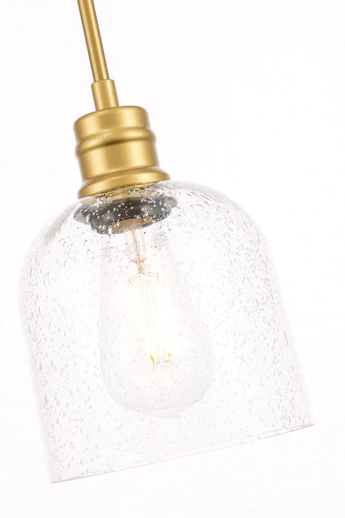 Elegant Pendant Light - Brass, L 6" (LD6212BR)