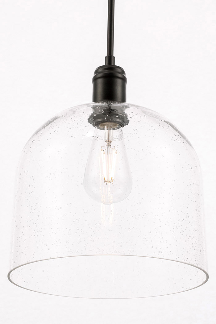 Elegant Pendant Light - Black, L 10" (LD6213BK)