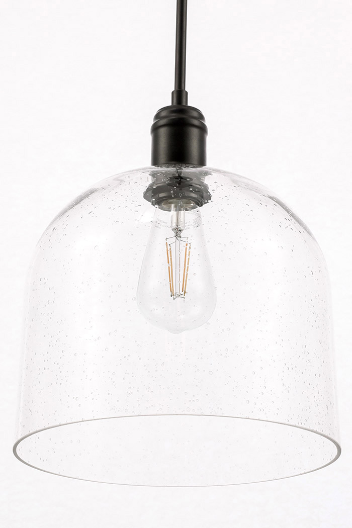 Elegant Pendant Light - Black, L 10" (LD6213BK)