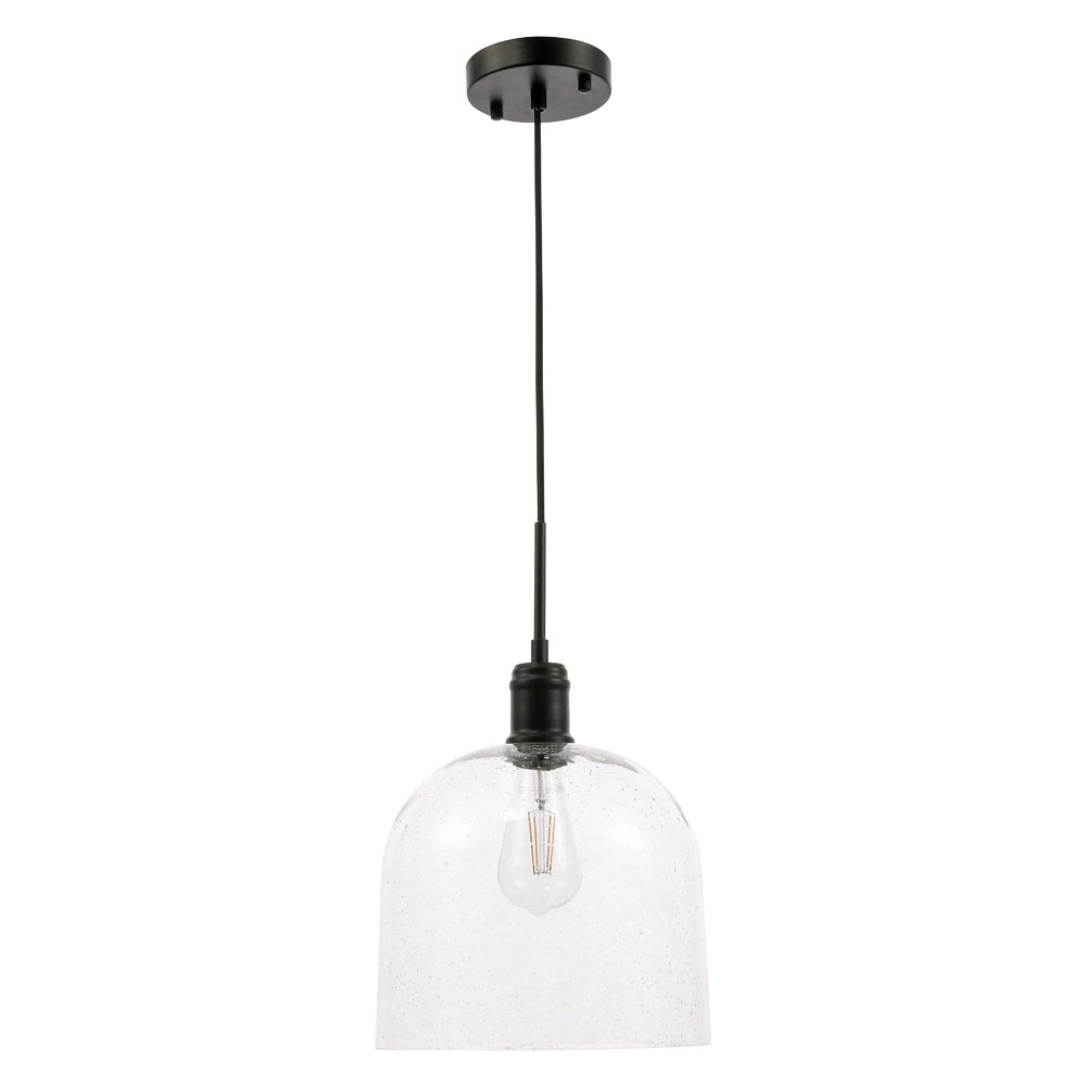 Elegant Pendant Light - Black, L 10" (LD6213BK)