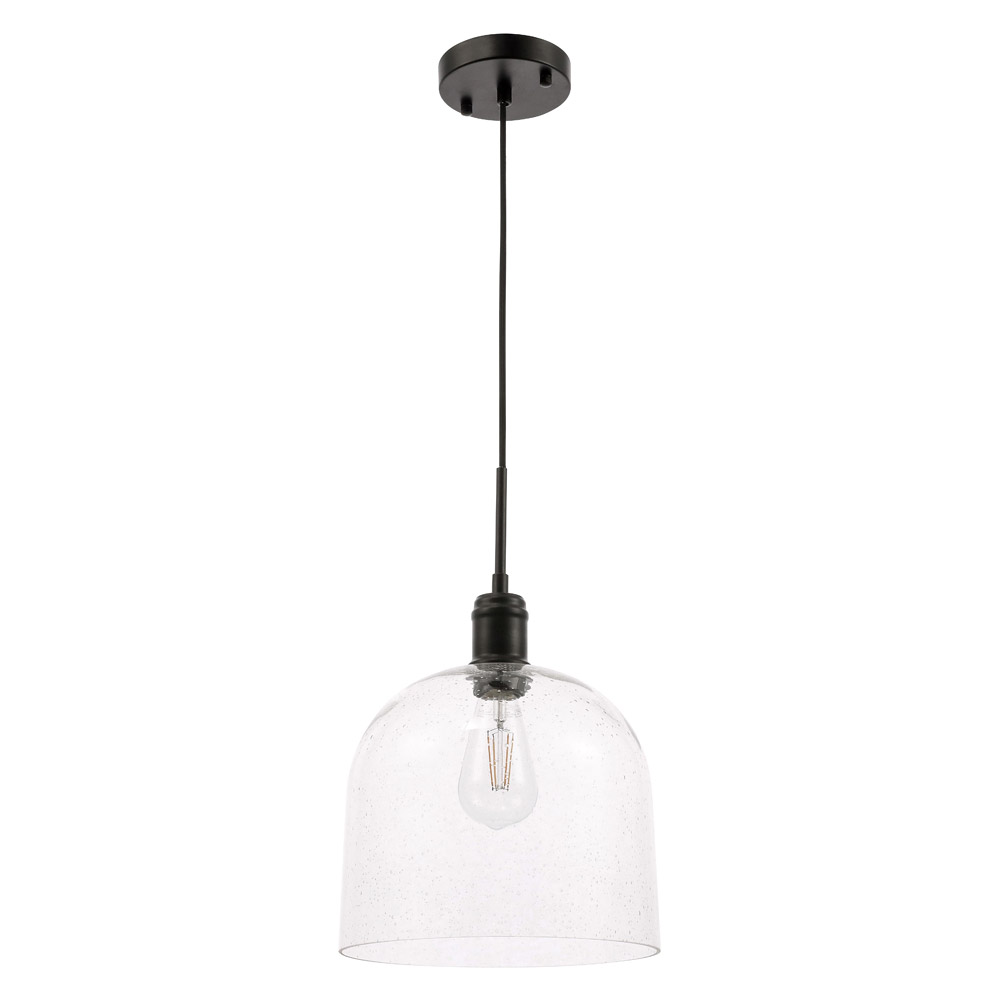 Elegant Pendant Light - Black, L 10" (LD6213BK)