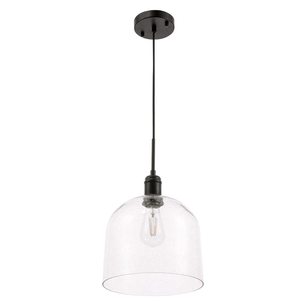 Elegant Pendant Light - Black, L 10" (LD6213BK)