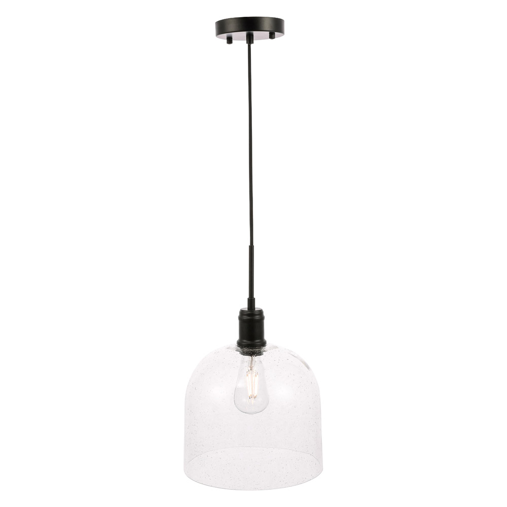 Elegant Pendant Light - Black, L 10" (LD6213BK)