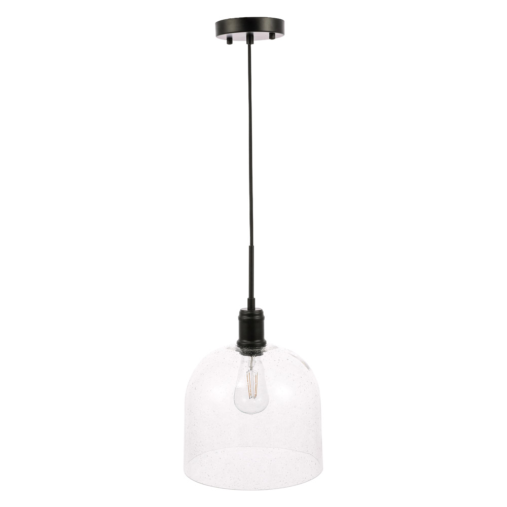 Elegant Pendant Light - Black, L 10" (LD6213BK)