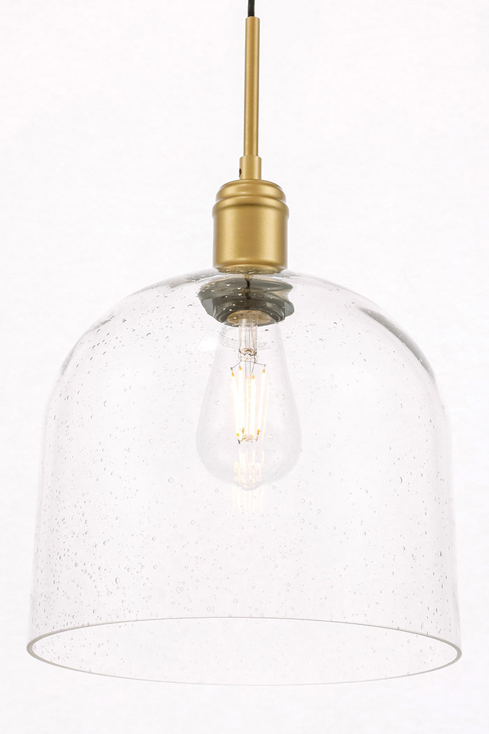 Elegant Pendant Light - Brass, L 10" (LD6215BR)