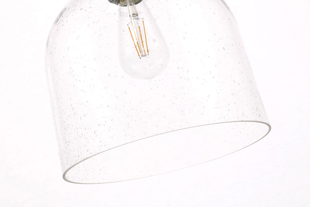 Elegant Pendant Light - Brass, L 10" (LD6215BR)