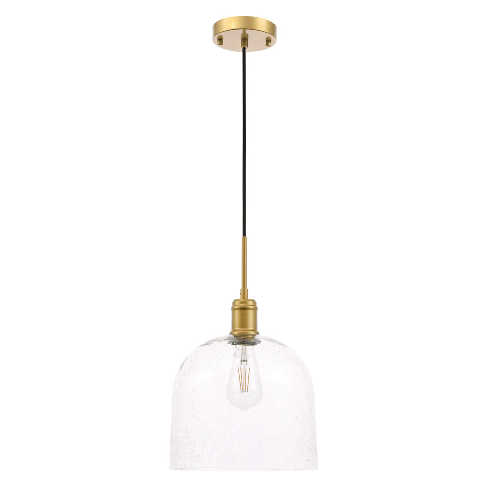 Elegant Pendant Light - Brass, L 10" (LD6215BR)