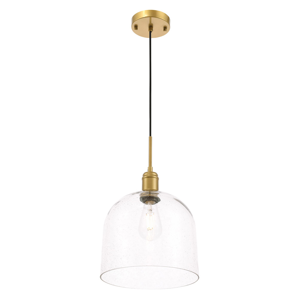 Elegant Pendant Light - Brass, L 10" (LD6215BR)