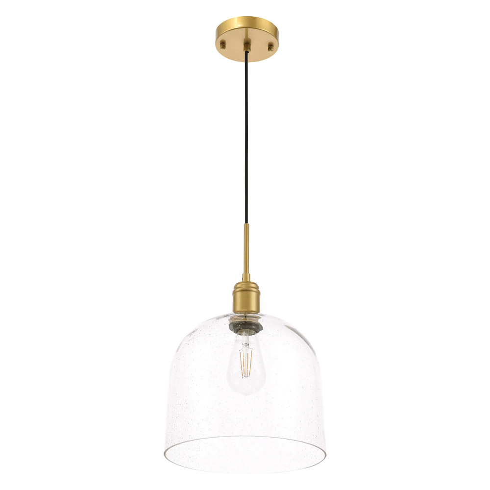 Elegant Pendant Light - Brass, L 10" (LD6215BR)