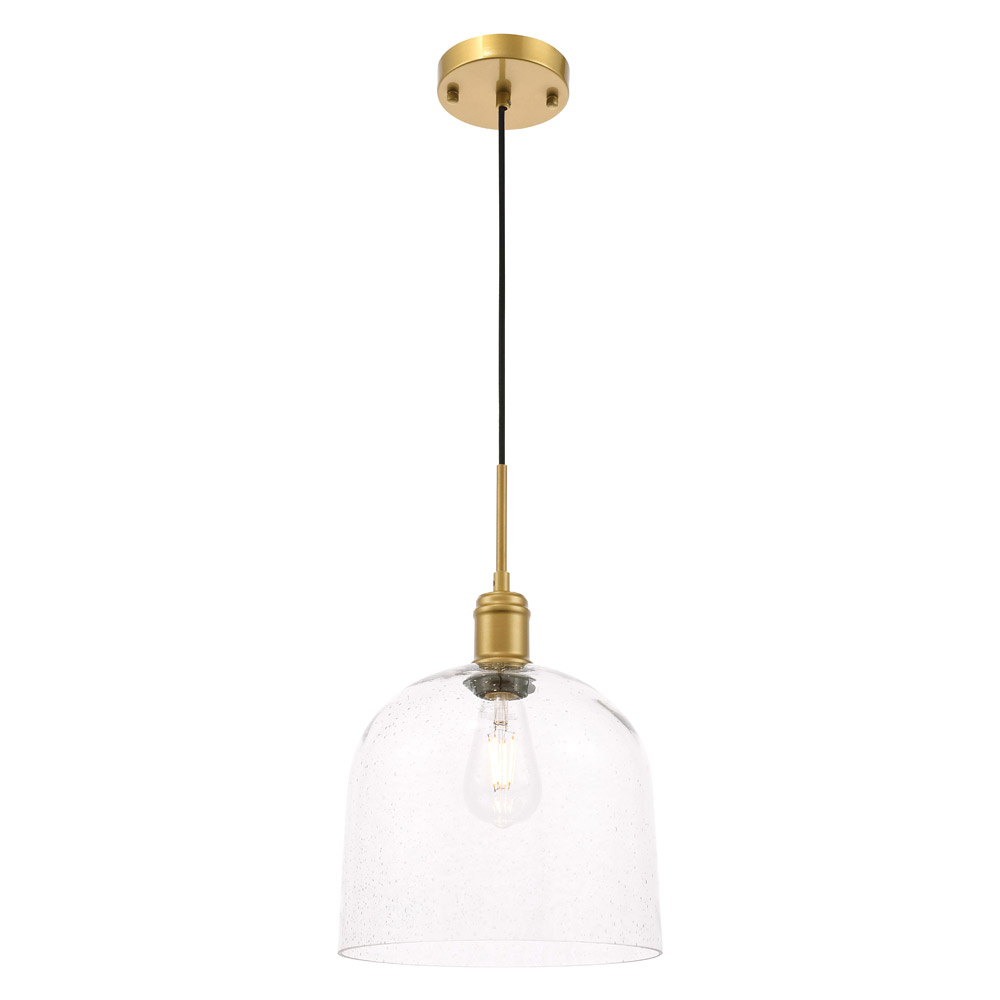 Elegant Pendant Light - Brass, L 10" (LD6215BR)