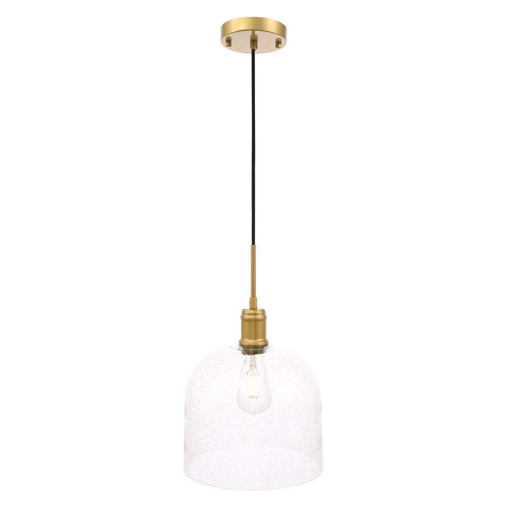 Elegant Pendant Light - Brass, L 10" (LD6215BR)