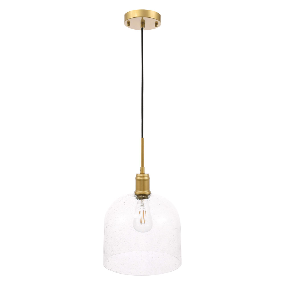 Elegant Pendant Light - Brass, L 10" (LD6215BR)