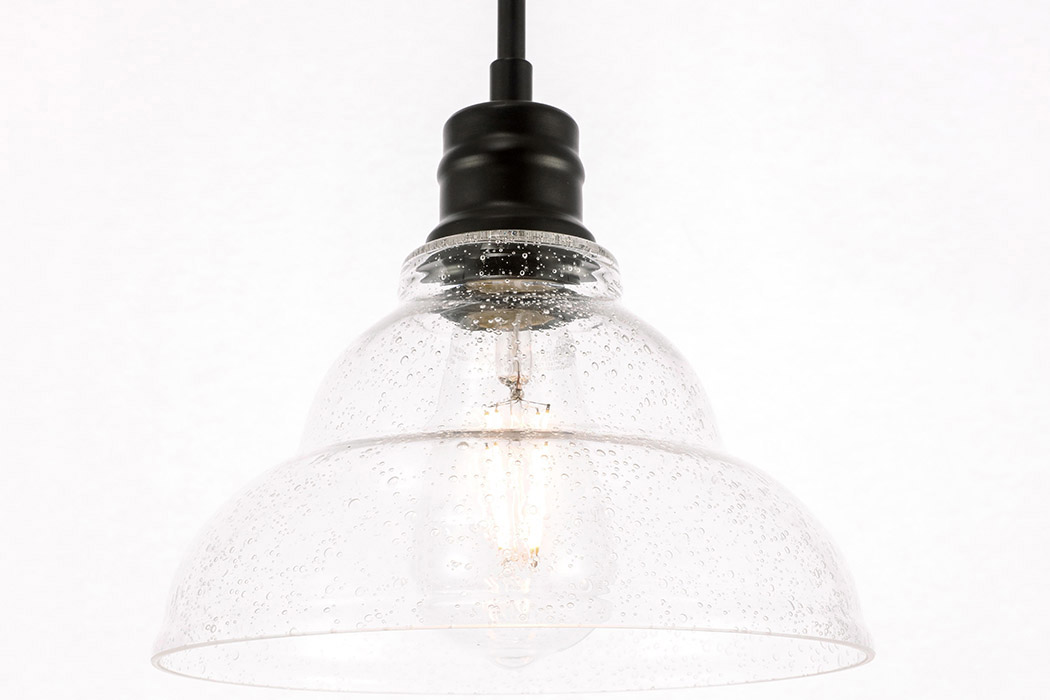 Elegant Pendant Light - Black, L 8.5" (LD6216BK)