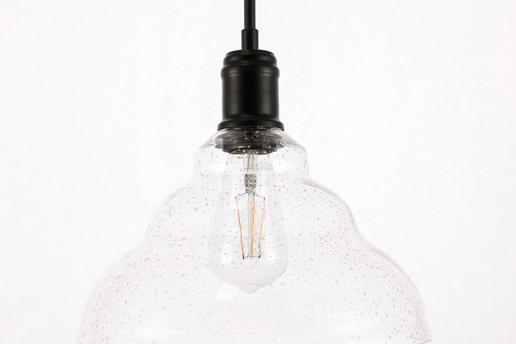 Elegant Pendant Light - Black, L 11" (LD6219BK)