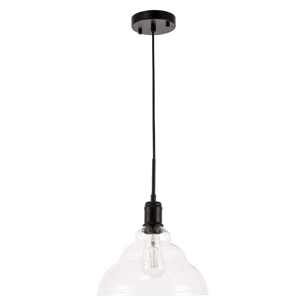 Elegant Pendant Light - Black, L 11" (LD6219BK)