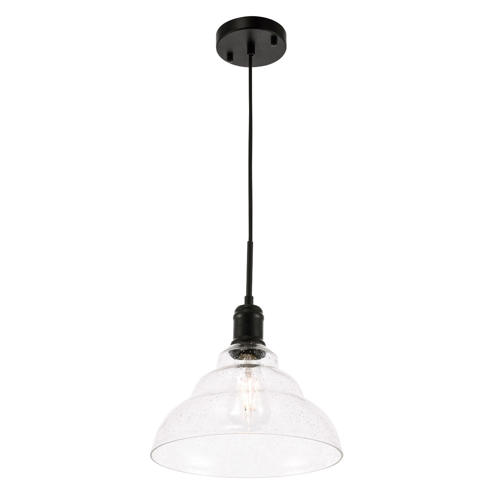 Elegant Pendant Light - Black, L 11" (LD6219BK)