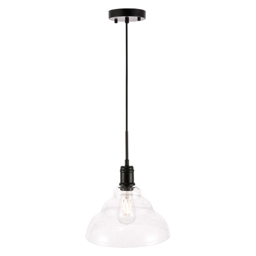 Elegant Pendant Light - Black, L 11" (LD6219BK)