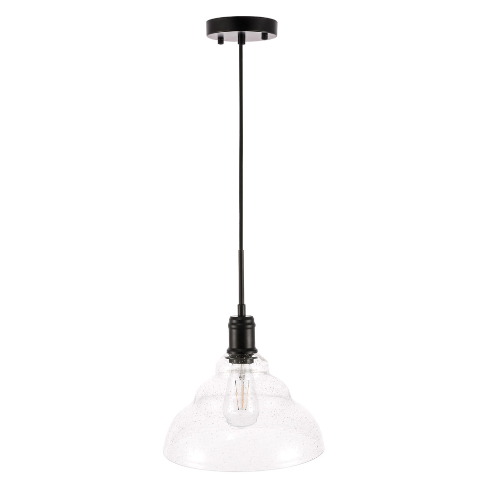 Elegant Pendant Light - Black, L 11" (LD6219BK)