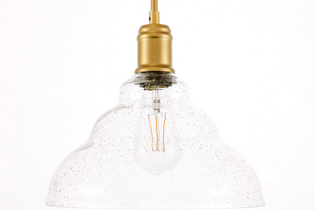 Elegant Pendant Light - Brass, L 11" (LD6221BR)