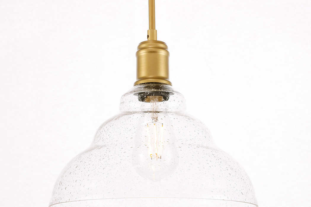 Elegant Pendant Light - Brass, L 11" (LD6221BR)