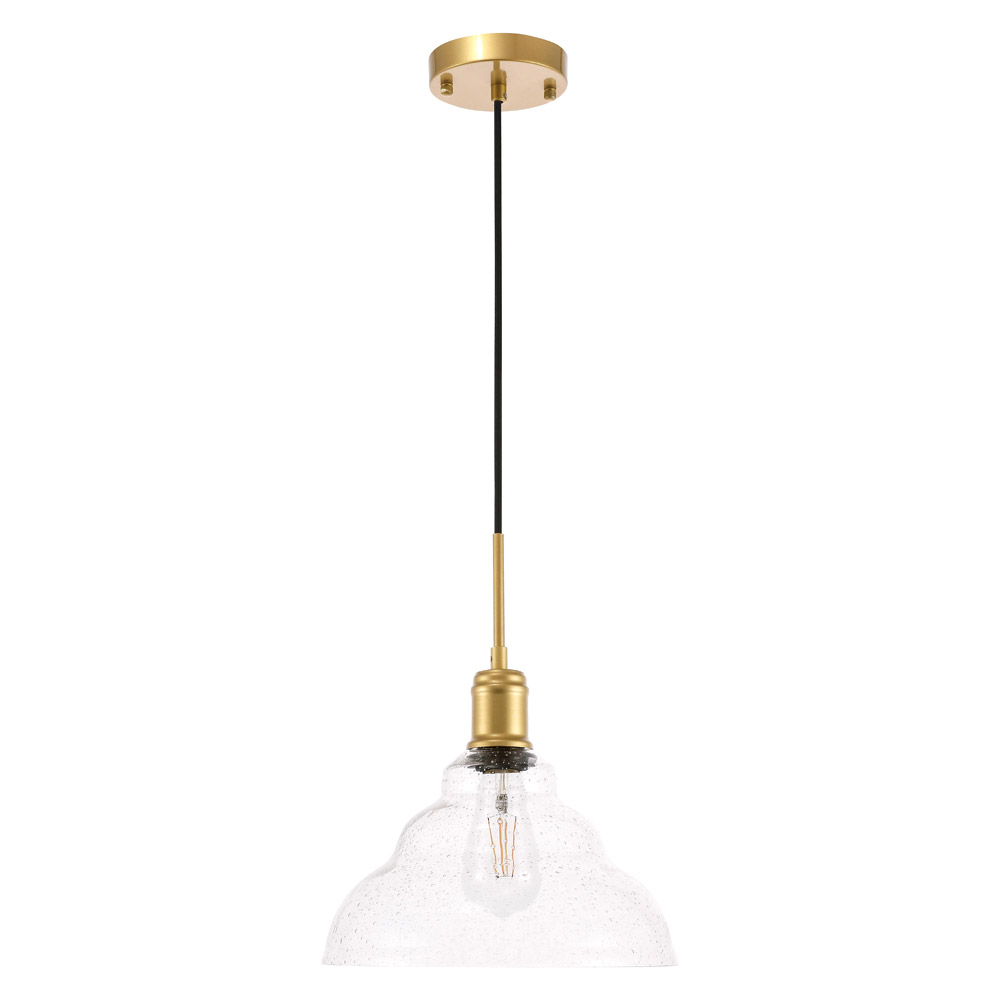 Elegant Pendant Light - Brass, L 11" (LD6221BR)