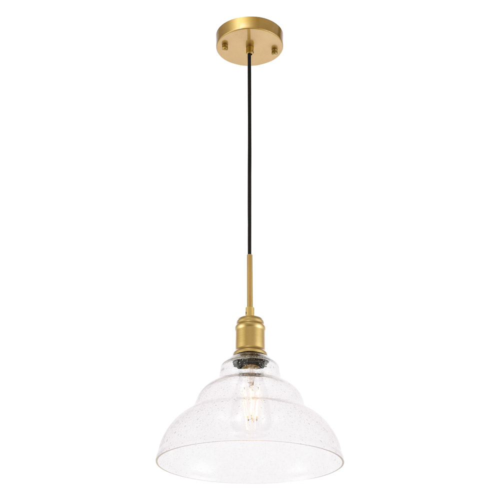 Elegant Pendant Light - Brass, L 11" (LD6221BR)