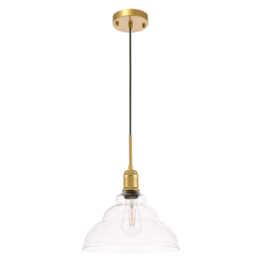 Elegant Pendant Light - Brass, L 11" (LD6221BR)