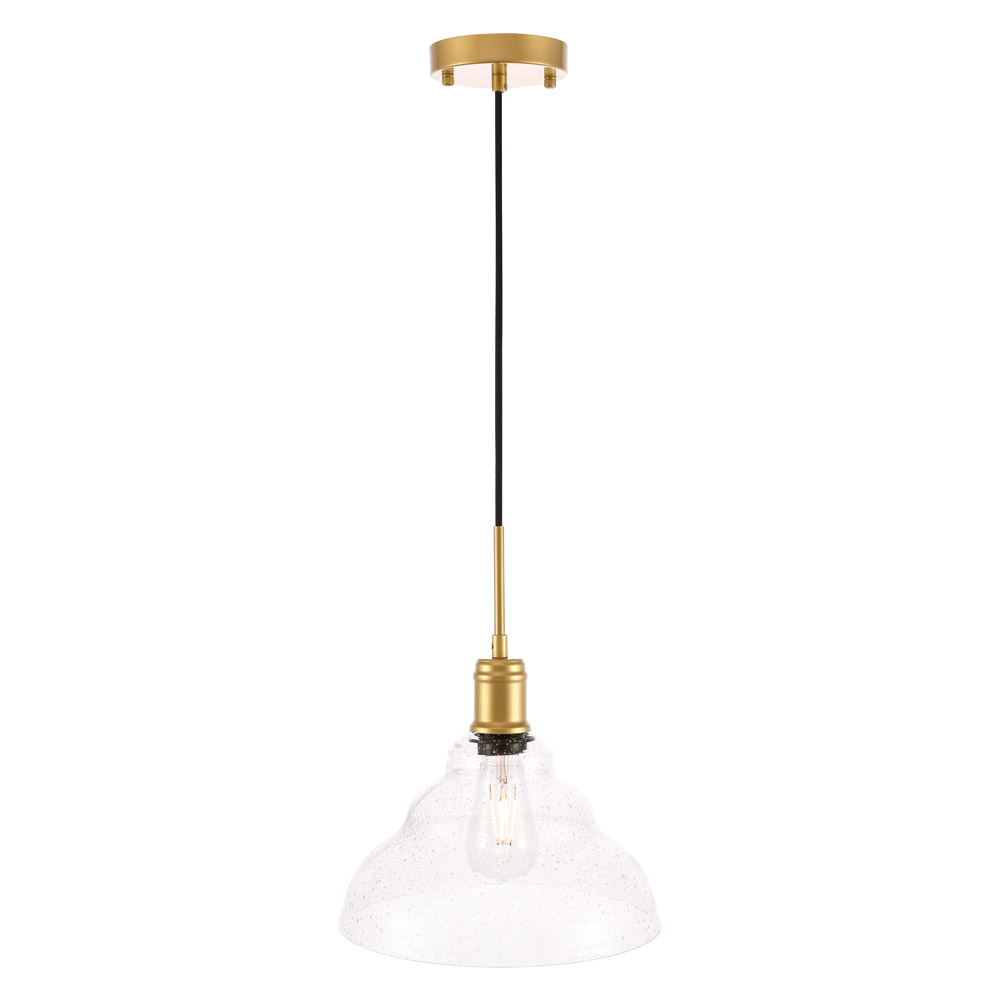 Elegant Pendant Light - Brass, L 11" (LD6221BR)