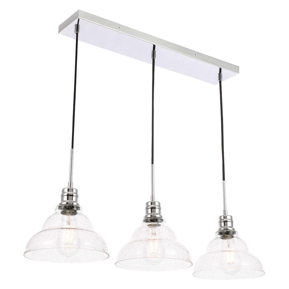 Elegant Pendant Light - Chrome, L 34.5" (LD6223C)