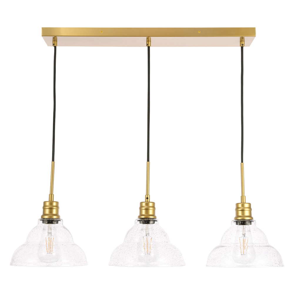 Elegant Pendant Light - Brass, L 34.5" (LD6224BR)