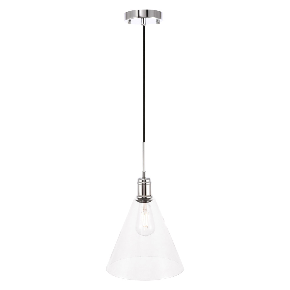 Elegant Pendant Light - Chrome, L 10" (LD6226C)